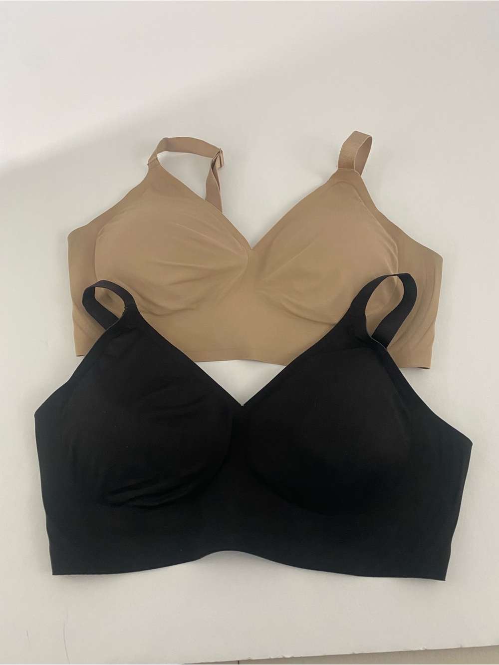 EBY size LDD black and nude bra adjustable straps (size guide shown in pics)